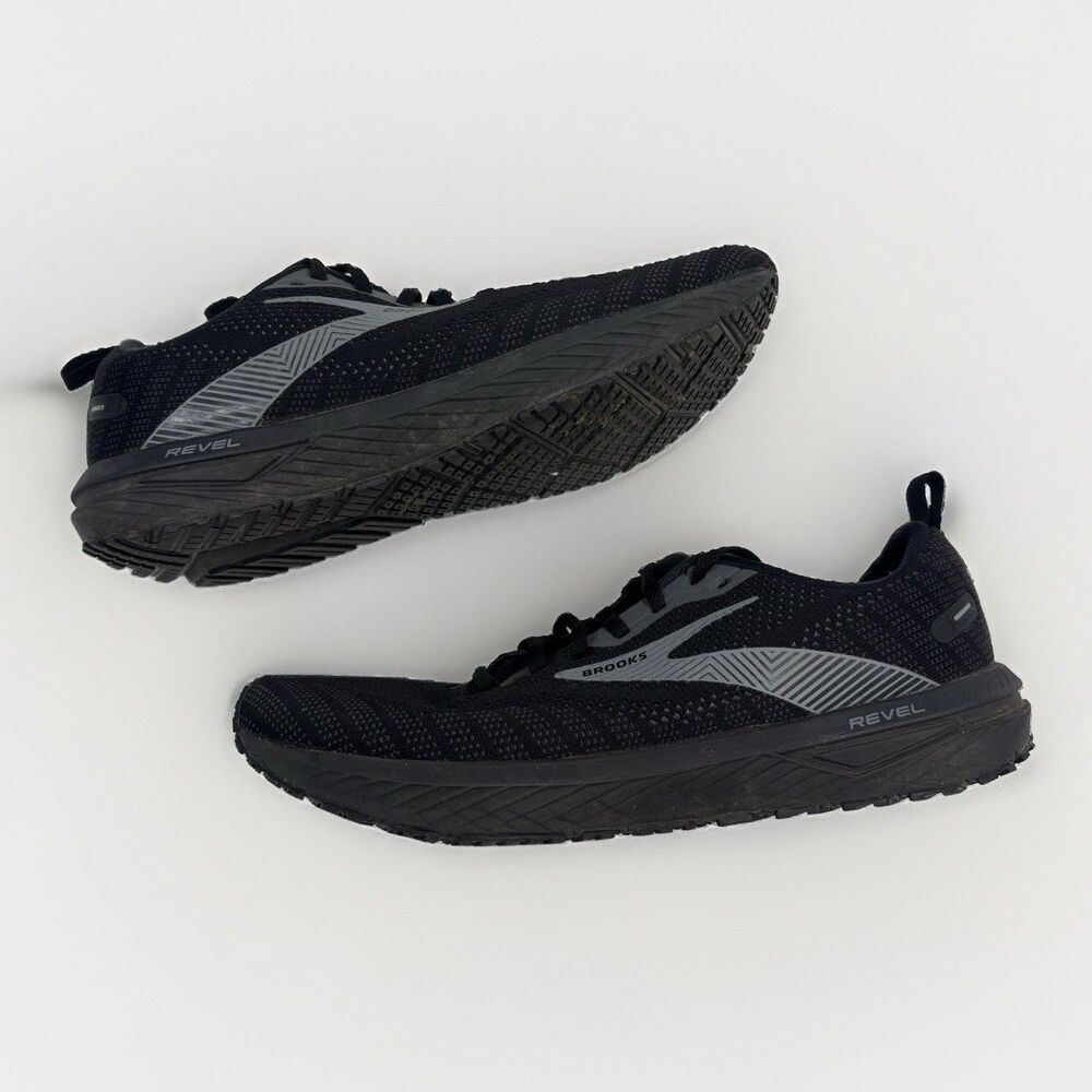 Brooks Revel 6 Mens Size 10.5 Running Shoes Black & Gray 1103981D072